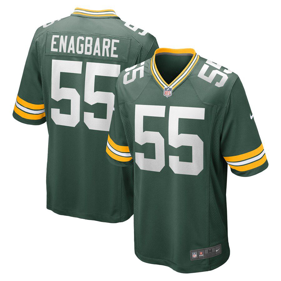 Men Green Bay Packers #55 Kingsley Enagbare Nike Green Game Player NFL Jersey